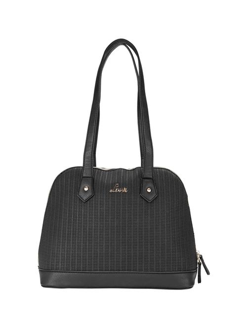 black leatherette regular handbag - 14540075 - Very Small Image - 1
