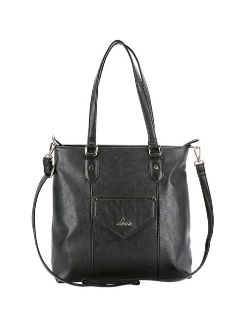 black leatherette regular handbag - 14540078 - Very Small Image - 1