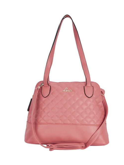 pink leatherette regular handbag - 14540085 - Very Small Image - 1