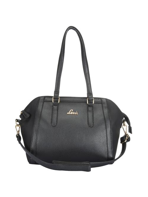 black leatherette regular handbag - 14540092 - Very Small Image - 1