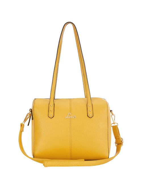 yellow leatherette handbag - 14540100 - Very Small Image - 1