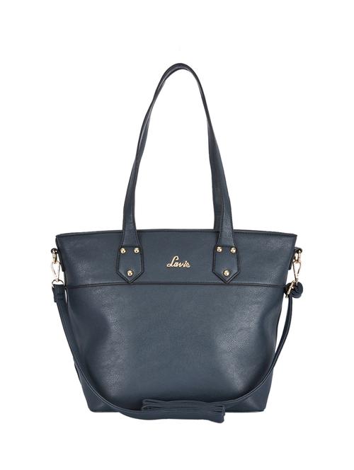 blue leatherette regular handbag - 14540108 - Very Small Image - 1