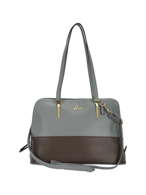 grey leatherette regular handbag - 14540115 - Very Small Image - 1