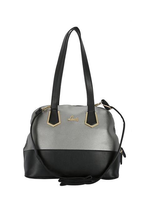 silver leatherette regular handbag - 14540117 - Very Small Image - 1