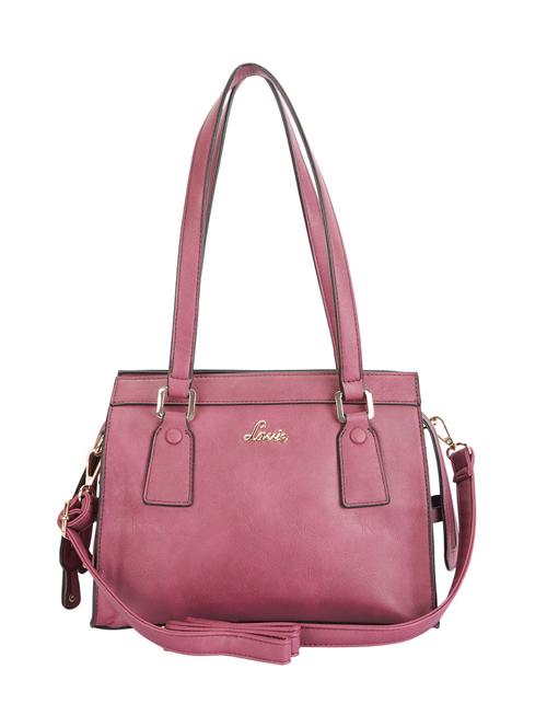 pink leatherette regular handbag - 14540143 - Very Small Image - 1