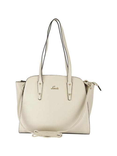 beige leatherette regular handbag - 14540148 - Very Small Image - 1