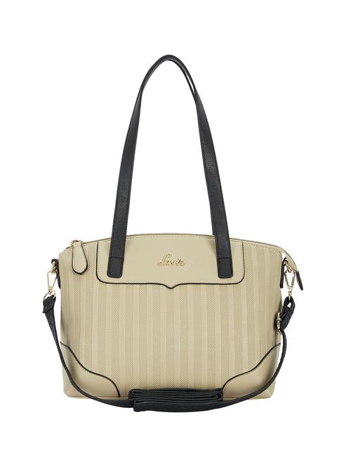 beige leatherette regular handbag - 14540151 - Very Small Image - 1