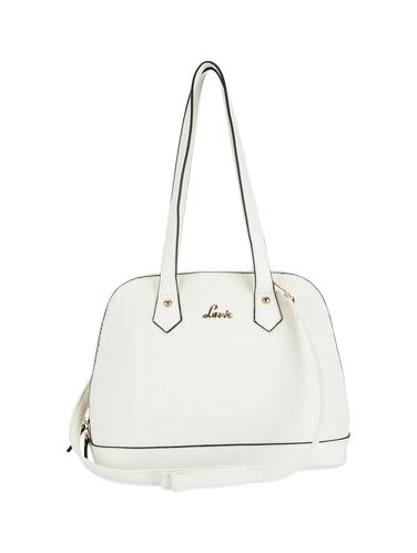 white leatherette regular handbag - 14540157 - Very Small Image - 1