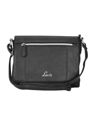 black leatherette regular sling bag - 14540163 - Very Small Image - 1
