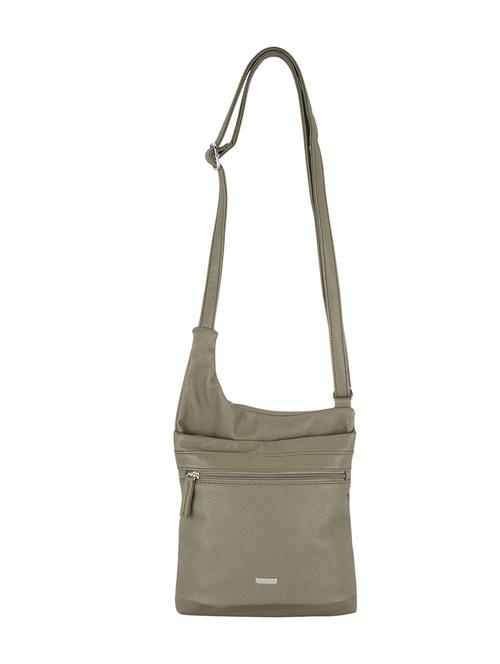 grey leatherette regular sling bag - 14540166 - Very Small Image - 1
