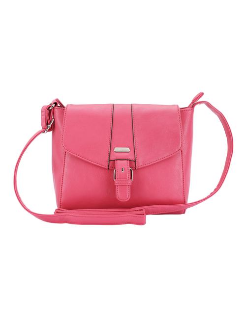 pink leatherette regular sling bag - 14540168 - Very Small Image - 1