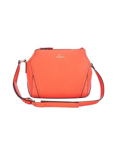 orange leatherette regular sling bag - 14540179 - Very Small Image - 1