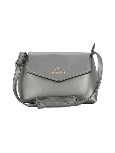 silver leatherette regular sling bag - 14540180 - Very Small Image - 1
