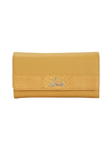 yellow leatherette wallet - 14540202 - Very Small Image - 1