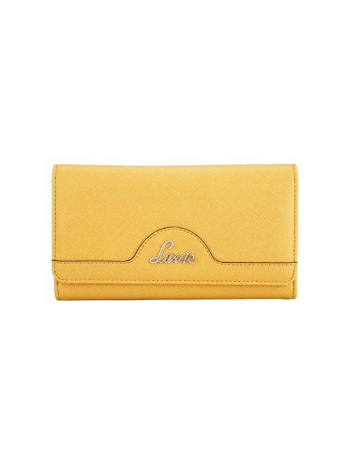 yellow leatherette wallet - 14540219 - Very Small Image - 1