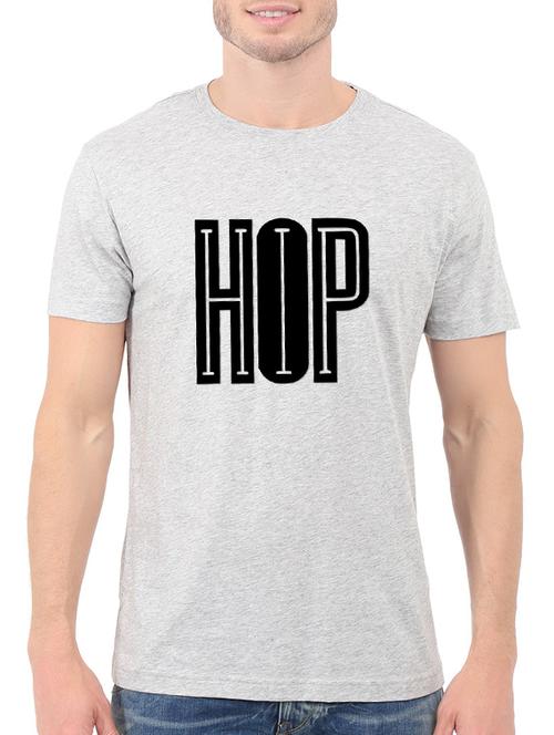 grey cotton chest print tshirt - 14540389 - Standard Image - 1