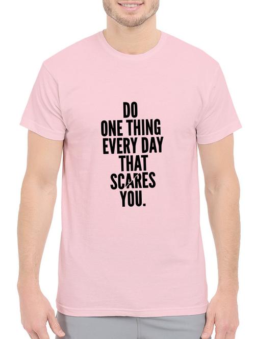pink cotton chest print tshirt - 14540428 - Standard Image - 1