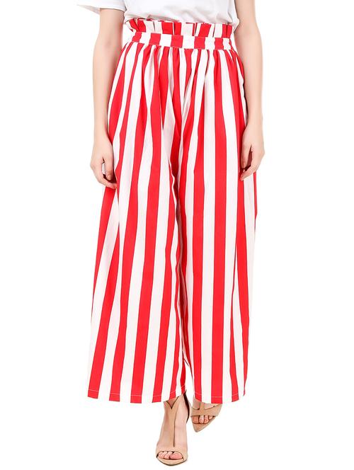 red striped rayon palazzo - 14540486 - Very Small Image - 1