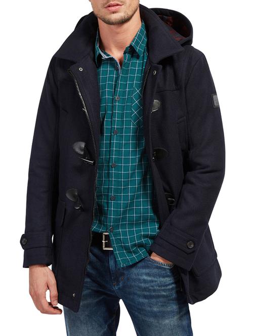 blue polyester casual jacket - 14541185 - Very Small Image - 1