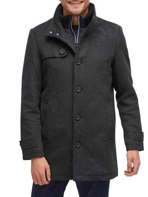 grey fleece casual jacket - 14541187 - Very Small Image - 1