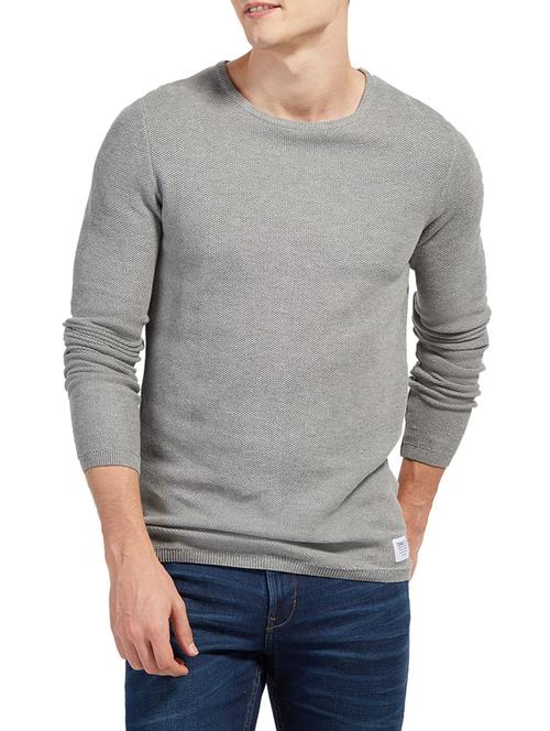 grey cotton pullover - 14541193 - Very Small Image - 1