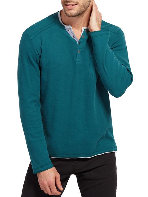 green cotton t-shirt - 14541199 - Very Small Image - 1