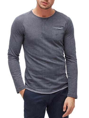 grey cotton raglan tshirt - 14541248 - Very Small Image - 1