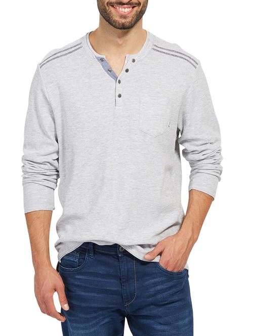grey cotton t-shirt - 14541249 - Very Small Image - 1