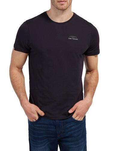 navy blue cotton t-shirt - 14541252 - Very Small Image - 1
