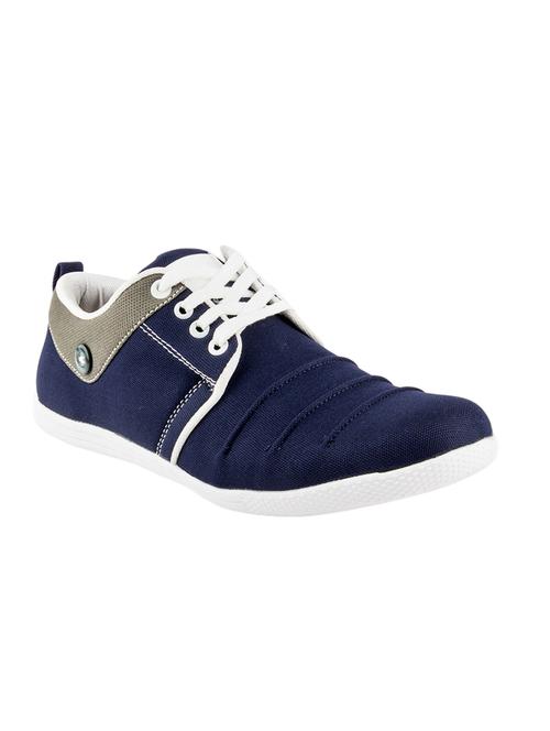 blue canvas lace up sneaker - 14541311 - Very Small Image - 1