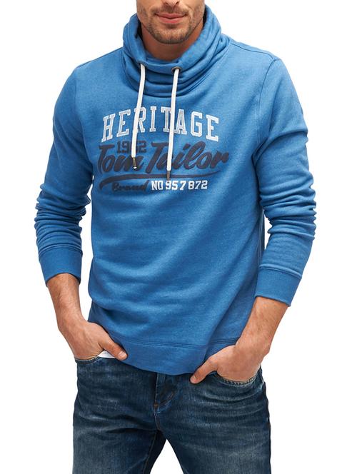 blue cotton chest print sweatshirt - 14541318 - Very Small Image - 1