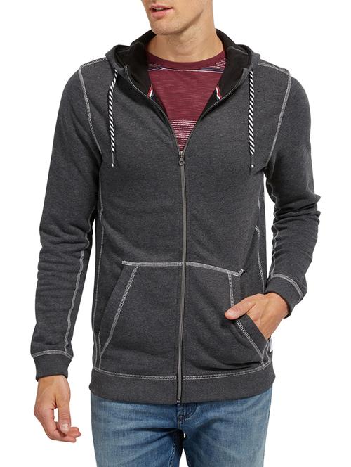 black cotton sweatshirt - 14541320 - Very Small Image - 1