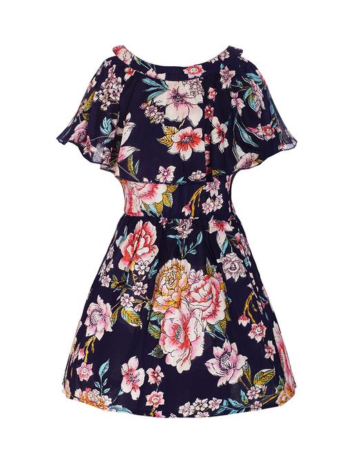 blue rayon frock - 14542036 - Standard Image - 1