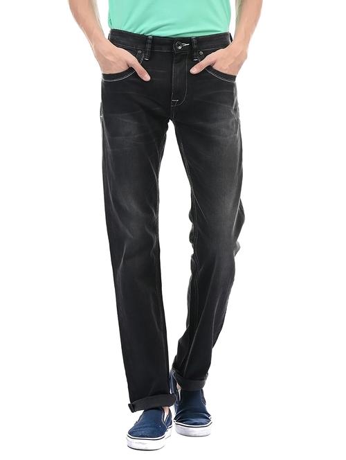 black cotton washed jeans - 14542082 - Very Small Image - 1