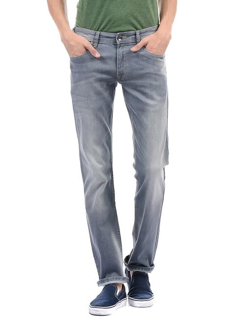 grey cotton washed jeans - 14542089 - Very Small Image - 1
