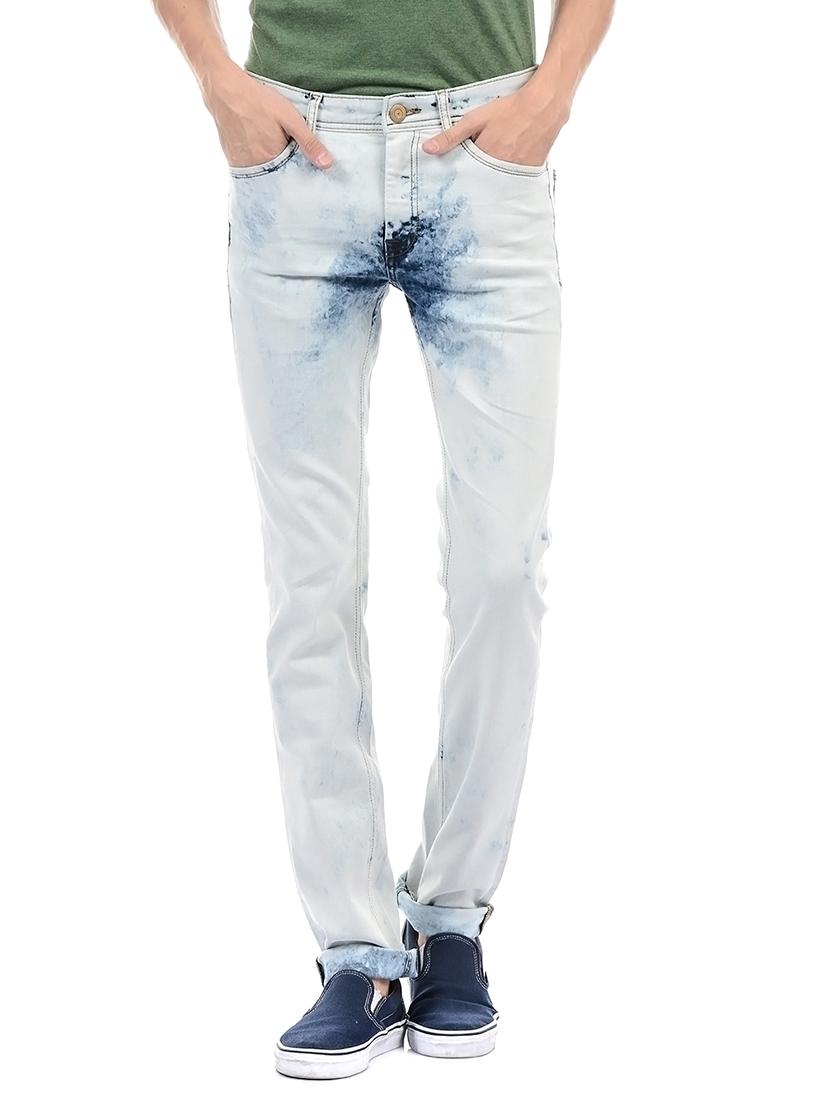 blue cotton washed jeans - 14542098 - Zoom Image - 1