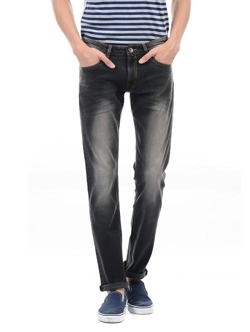 grey cotton washed jeans - 14542146 - Standard Image - 1