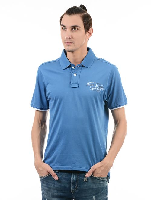 blue cotton t-shirt - 14542155 - Very Small Image - 1