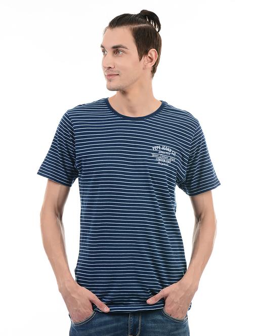 blue cotton t-shirt - 14542165 - Very Small Image - 1