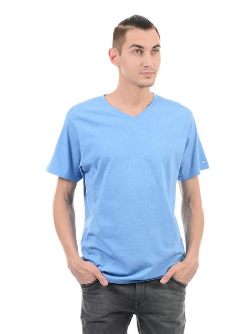 blue cotton t-shirt - 14542178 - Standard Image - 1
