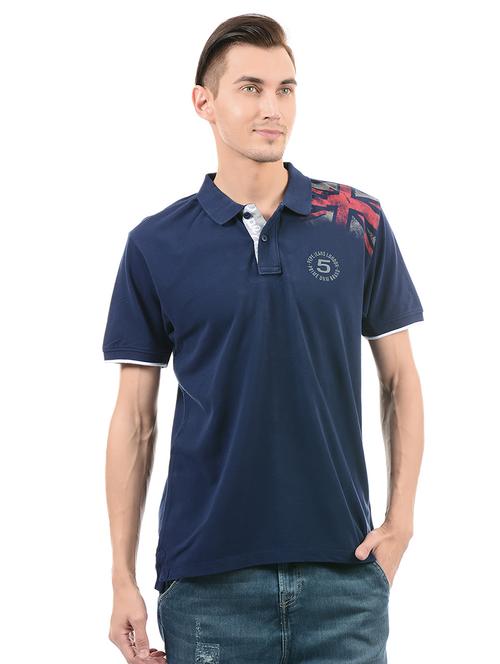 navy blue cotton t-shirt - 14542207 - Standard Image - 1