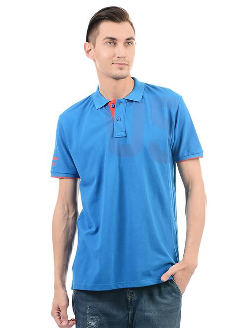 blue cotton t-shirt - 14542211 - Standard Image - 1