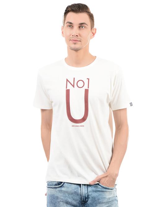 white cotton t-shirt - 14542212 - Standard Image - 1