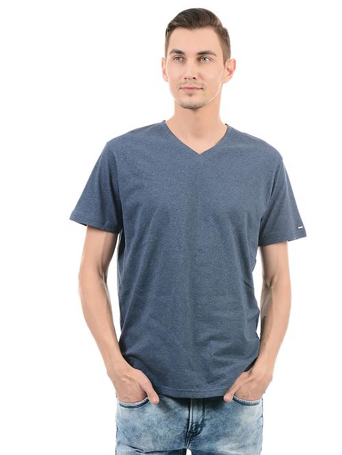 navy blue cotton t-shirt - 14542213 - Very Small Image - 1