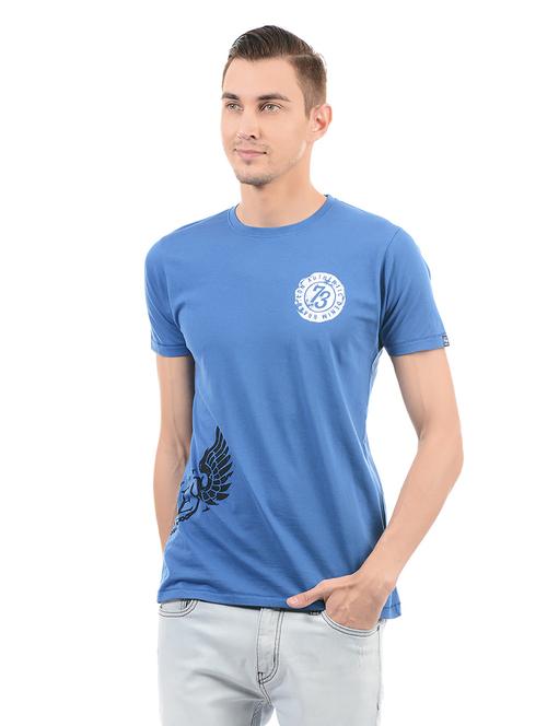blue cotton t-shirt - 14542219 - Very Small Image - 1