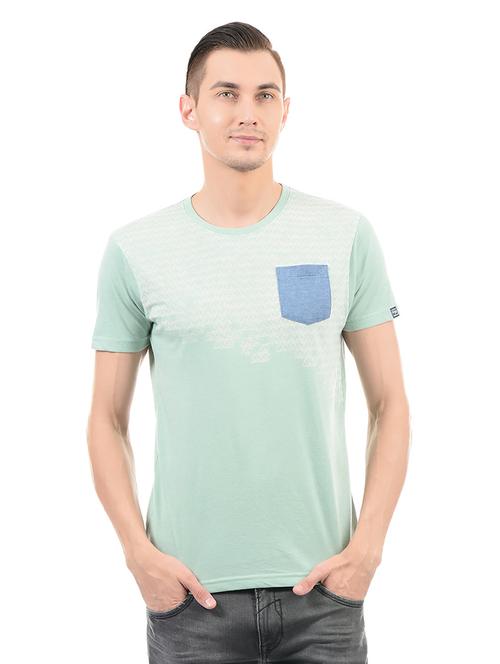 green cotton t-shirt - 14542223 - Very Small Image - 1