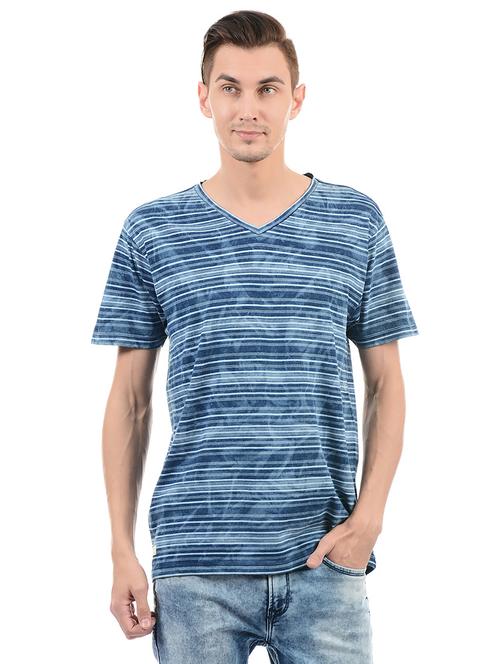 blue cotton t-shirt - 14542225 - Standard Image - 1
