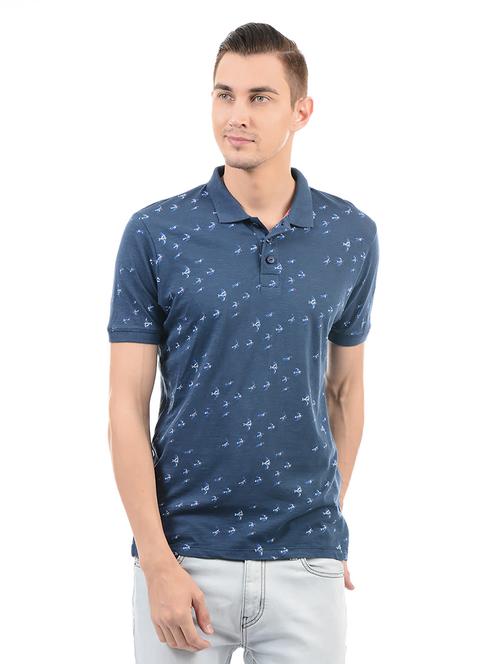 blue cotton t-shirt - 14542228 - Very Small Image - 1