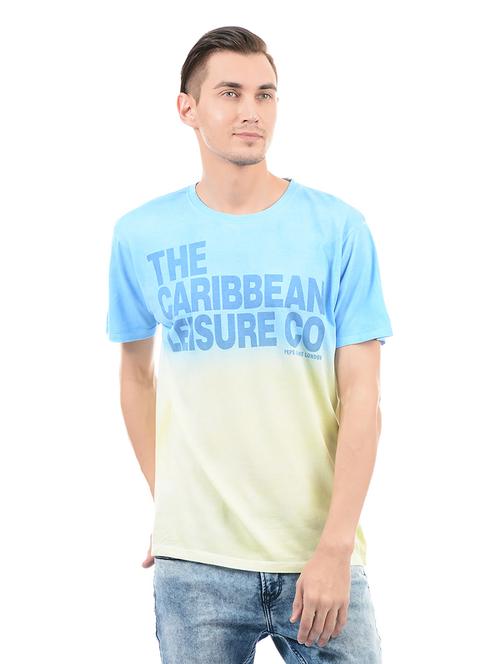 multi colored cotton chest print t-shirt - 14542233 - Standard Image - 1