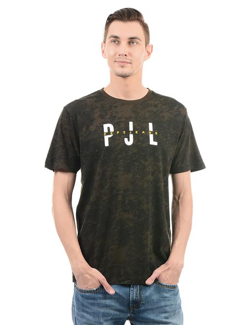 brown cotton t-shirt - 14542235 - Very Small Image - 1